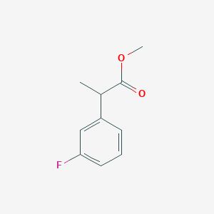 Benzeneacetic acid, 3-fluoro-alpha-methyl-, methyl ester Benzeneacetic acid, 3-fluoro-alpha-methyl-, methyl ester