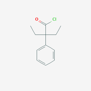 Benzeneacetyl chloride, alpha,alpha-diethyl- Benzeneacetyl chloride, alpha,alpha-diethyl-