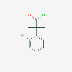 Benzeneacetyl chloride, 2-chloro-alpha,alpha-dimethyl- Benzeneacetyl chloride, 2-chloro-alpha,alpha-dimethyl-
