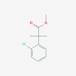Benzeneacetic acid, 2-chloro-alpha,alpha-dimethyl-, methyl ester Benzeneacetic acid, 2-chloro-alpha,alpha-dimethyl-, methyl ester