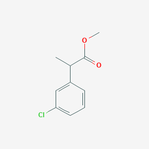 Benzeneacetic acid, 3-chloro-alpha-methyl-, methyl ester Benzeneacetic acid, 3-chloro-alpha-methyl-, methyl ester