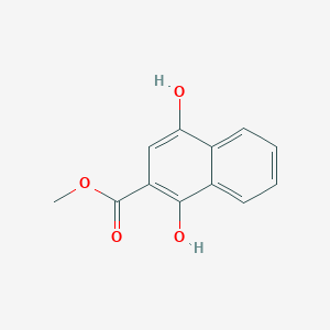 2-Naphthalenecarboxylic acid, 1,4-dihydroxy-, methyl ester 2-Naphthalenecarboxylic acid, 1,4-dihydroxy-, methyl ester