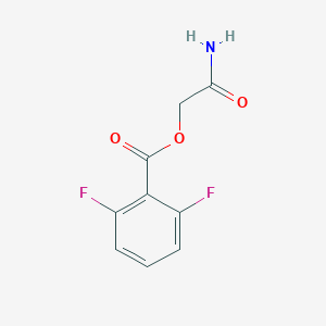 Benzoic acid, 2,6-difluoro-, 2-amino-2-oxoethyl ester Benzoic acid, 2,6-difluoro-, 2-amino-2-oxoethyl ester