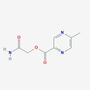 carbamoylmethyl 5-methylpyrazine-2-carboxylate carbamoylmethyl 5-methylpyrazine-2-carboxylate