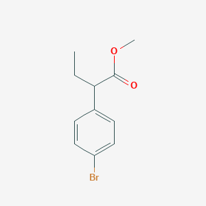 Benzeneacetic acid, 4-bromo-alpha-ethyl-, methyl ester Benzeneacetic acid, 4-bromo-alpha-ethyl-, methyl ester