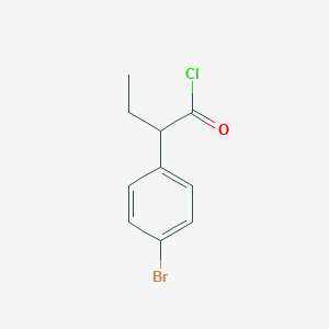 Benzeneacetyl chloride, 4-bromo-alpha-ethyl- Benzeneacetyl chloride, 4-bromo-alpha-ethyl-