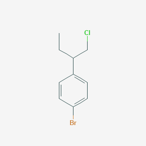 Benzene, 1-bromo-4-[1-(chloromethyl)propyl]- 