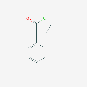 Benzeneacetyl chloride, alpha-methyl-alpha-propyl- Benzeneacetyl chloride, alpha-methyl-alpha-propyl-
