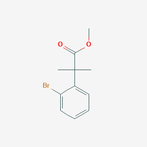 Benzeneacetic acid, 2-bromo-alpha,alpha-dimethyl-, methyl ester Benzeneacetic acid, 2-bromo-alpha,alpha-dimethyl-, methyl ester