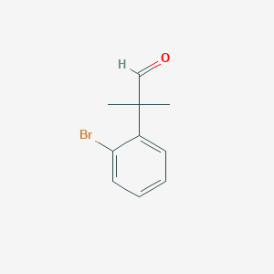 Benzeneacetaldehyde, 2-bromo-alpha,alpha-dimethyl- Benzeneacetaldehyde, 2-bromo-alpha,alpha-dimethyl-