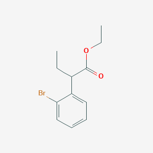 Benzeneacetic acid, 2-bromo-alpha-ethyl-, ethyl ester Benzeneacetic acid, 2-bromo-alpha-ethyl-, ethyl ester