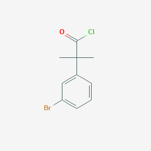 Benzeneacetyl chloride, 3-bromo-alpha,alpha-dimethyl- Benzeneacetyl chloride, 3-bromo-alpha,alpha-dimethyl-