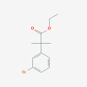 Benzeneacetic acid, 3-bromo-alpha,alpha-dimethyl-, ethyl ester Benzeneacetic acid, 3-bromo-alpha,alpha-dimethyl-, ethyl ester