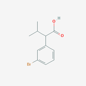 Benzeneacetic acid, 3-bromo-alpha-(1-methylethyl)- Benzeneacetic acid, 3-bromo-alpha-(1-methylethyl)-