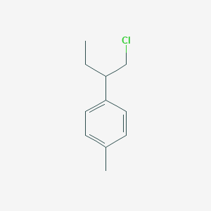 Benzene, 1-[1-(chloromethyl)propyl]-4-methyl- 