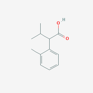 Benzeneacetic acid, 2-methyl-alpha-(1-methylethyl)- Benzeneacetic acid, 2-methyl-alpha-(1-methylethyl)-