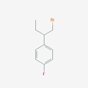 Benzene, 1-[1-(bromomethyl)propyl]-4-fluoro- 