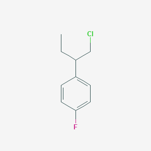 Benzene, 1-[1-(chloromethyl)propyl]-4-fluoro- 