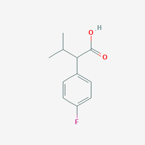 Benzeneacetic acid, 4-fluoro-alpha-(1-methylethyl)- 