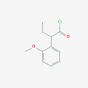 Benzeneacetyl chloride, alpha-ethyl-2-methoxy- Benzeneacetyl chloride, alpha-ethyl-2-methoxy-