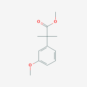 Benzeneacetic acid, 3-methoxy-alpha,alpha-dimethyl-, methyl ester Benzeneacetic acid, 3-methoxy-alpha,alpha-dimethyl-, methyl ester