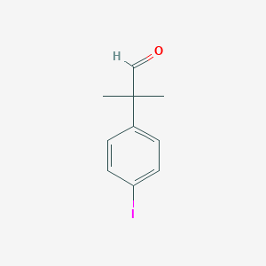 Benzeneacetaldehyde, 4-iodo-alpha,alpha-dimethyl- Benzeneacetaldehyde, 4-iodo-alpha,alpha-dimethyl-