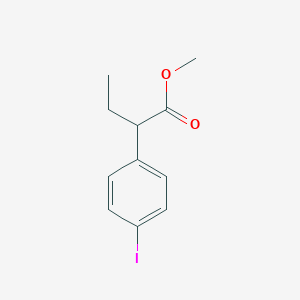 Benzeneacetic acid, alpha-ethyl-4-iodo-, methyl ester Benzeneacetic acid, alpha-ethyl-4-iodo-, methyl ester