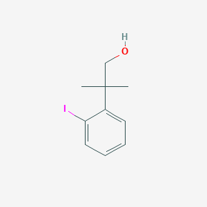 Benzeneethanol, 2-iodo-beta,beta-dimethyl- Benzeneethanol, 2-iodo-beta,beta-dimethyl-