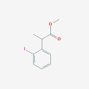 Benzeneacetic acid, 2-iodo-alpha-methyl-, methyl ester Benzeneacetic acid, 2-iodo-alpha-methyl-, methyl ester