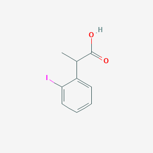 Benzeneacetic acid, 2-iodo-alpha-methyl- Benzeneacetic acid, 2-iodo-alpha-methyl-
