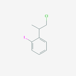 Benzene, 1-(2-chloro-1-methylethyl)-2-iodo- Benzene, 1-(2-chloro-1-methylethyl)-2-iodo-