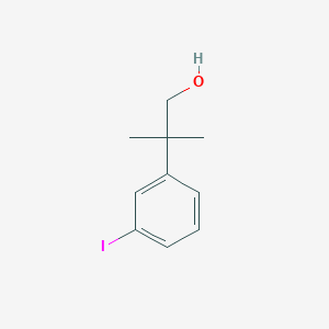 Benzeneethanol, 3-iodo-beta,beta-dimethyl- Benzeneethanol, 3-iodo-beta,beta-dimethyl-