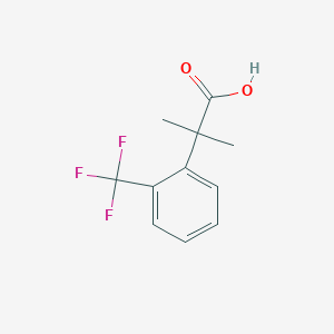 Benzeneacetic acid, alpha,alpha-dimethyl-2-(trifluoromethyl)- Benzeneacetic acid, alpha,alpha-dimethyl-2-(trifluoromethyl)-