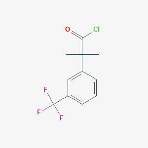 Benzeneacetyl chloride, alpha,alpha-dimethyl-3-(trifluoromethyl)- Benzeneacetyl chloride, alpha,alpha-dimethyl-3-(trifluoromethyl)-
