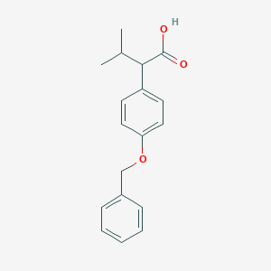 Benzeneacetic acid, alpha-(1-methylethyl)-4-(phenylmethoxy)-