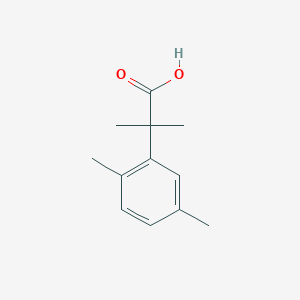 Benzeneacetic acid, alpha,alpha,2,5-tetramethyl- 