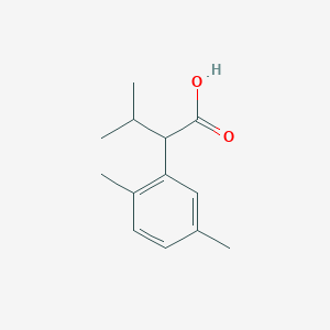 Benzeneacetic acid, 2,5-dimethyl-alpha-(1-methylethyl)- 