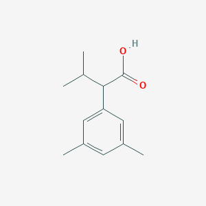 Benzeneacetic acid, 3,5-dimethyl-alpha-(1-methylethyl)- Benzeneacetic acid, 3,5-dimethyl-alpha-(1-methylethyl)-
