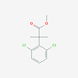 Benzeneacetic acid, 2,6-dichloro-alpha,alpha-dimethyl-, methyl ester 
