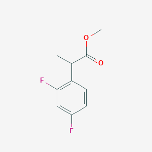 Benzeneacetic acid, 2,4-difluoro-alpha-methyl-, methyl ester Benzeneacetic acid, 2,4-difluoro-alpha-methyl-, methyl ester