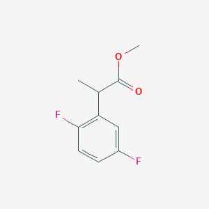 Benzeneacetic acid, 2,5-difluoro-alpha-methyl-, methyl ester Benzeneacetic acid, 2,5-difluoro-alpha-methyl-, methyl ester