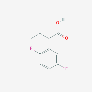 Benzeneacetic acid, 2,5-difluoro-alpha-(1-methylethyl)- Benzeneacetic acid, 2,5-difluoro-alpha-(1-methylethyl)-