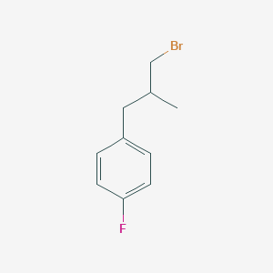 Benzene, 1-(3-bromo-2-methylpropyl)-4-fluoro- 