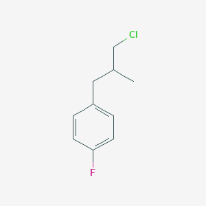 Benzene, 1-(3-chloro-2-methylpropyl)-4-fluoro- 