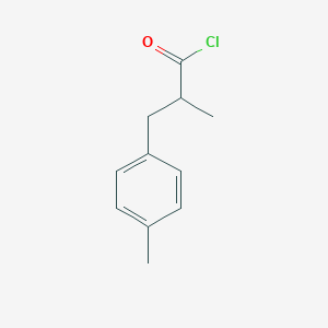 Benzenepropanoyl chloride, alpha,4-dimethyl- Benzenepropanoyl chloride, alpha,4-dimethyl-