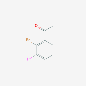 1-(2-bromo-3-iodophenyl)ethan-1-one 1-(2-bromo-3-iodophenyl)ethan-1-one