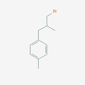 Benzene, 1-(3-bromo-2-methylpropyl)-4-methyl- Benzene, 1-(3-bromo-2-methylpropyl)-4-methyl-