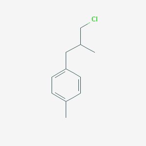 Benzene, 1-(3-chloro-2-methylpropyl)-4-methyl- Benzene, 1-(3-chloro-2-methylpropyl)-4-methyl-