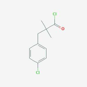 Benzenepropanoyl chloride, 4-chloro-alpha,alpha-dimethyl- Benzenepropanoyl chloride, 4-chloro-alpha,alpha-dimethyl-