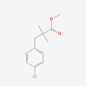 Benzenepropanoic acid, 4-chloro-alpha,alpha-dimethyl-, methyl ester Benzenepropanoic acid, 4-chloro-alpha,alpha-dimethyl-, methyl ester